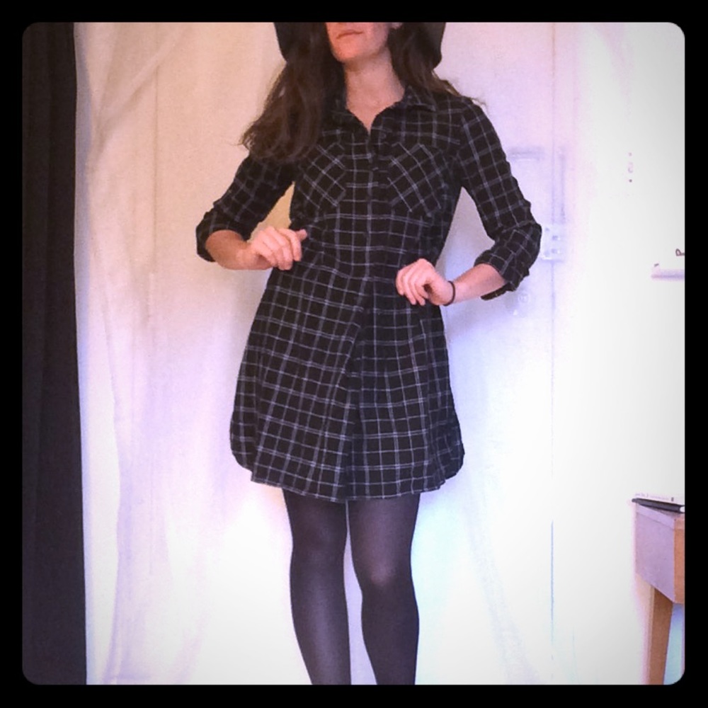 Plaid shirtdress - dress up or down